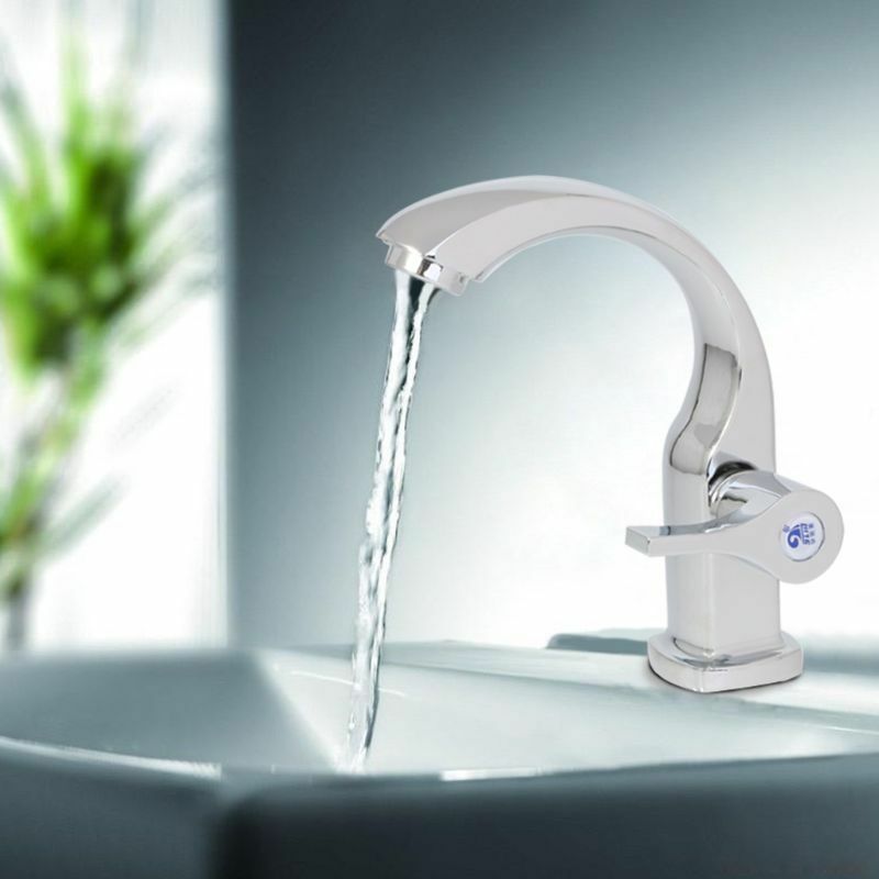 1/2" Kitchen Connect Basin Faucet Deck Mounted Cold Water Tap Chrome Plated