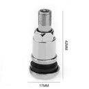 4Pcs`Bolt-in Stainless Car Motorcycle Wheel Tyre Tire Valve Stems with Dust C3Cs