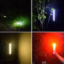 9'' LED Portable Tube Light Solar LED Camping Lamps Rechargeable Outdoor Lantern