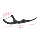 50 Pcs Bamboo Charcoal Dental Floss Teeth Stick Toothpick Flosser Interdental MO