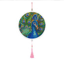 DIY Peafowl Special Shaped Diamond Painting Mural with Tassel Home Decor