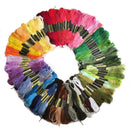 100 Multi-Colours Cross Stitch Embroidery Thread Sewing Skeins Floss Kit Crafts