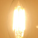 LED Filament Candle Light Bulb For Chandelier Ceiling Light A-Warm White 2W
