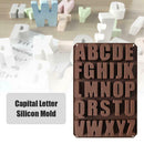 Silicone Chocolate Mold Letters Fondant Biscuit Decorating Tools Bakeware