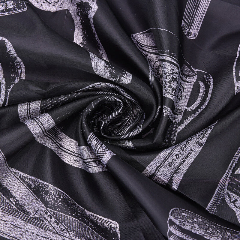 Black Hairdressing Cape Hair-Cut Salon Barber Nylon Cloth Wrap Protect Gown Apro