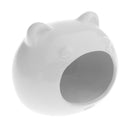 Dwarf Hamster Hideout Cartoon Shape Hamster House Chinchilla Mini Hut White