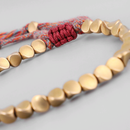 Handmade Tibetan Braided Cotton Copper Beads Lucky Rope Bracelet Jewelry Xmas