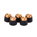 5 Piece Guitar Knob Regulator Button Bass Volume Control For Electric Guitar And