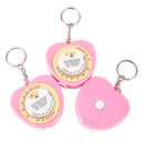 Retractable Ruler Tape Measure Key Chain Mini Pocket Size Metric Key Ring ME