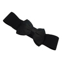 2x Lady  Buckle Wide Stretch Bowknot Elastic Retro Waistband Dress Belt