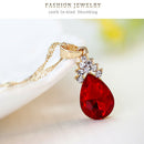 Necklace Earrings Diamond Water droplets Elegant Women Jewellery Set of Cry R2V4