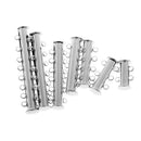 7pcs 2-8 Strands Slide Magnetic Tube Clasps for Necklace Jewelry Findings