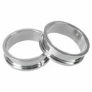 1 Pair Screw Fit Stainless steel Ear Plugs Rings Flesh Tunnels Piercing Jew W2B9