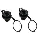 2 Pieces Durable Plastic Safety Air Valve Nozzle for Inflatable Boat Rubber