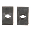 40xBlack Fastener U-Type Clips and Screws Retainers Rivets for Car Bumper