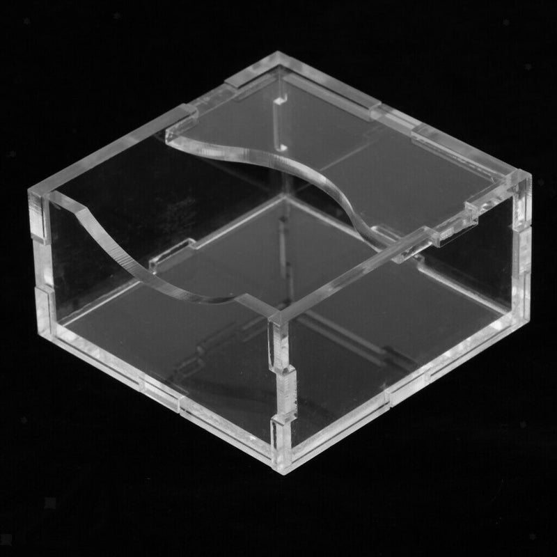 Clear Feeding Bowl Hamster Food Water Dish Container 7.5x7.5x3.2cm