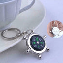 Fashion Unisex Compass Metal Car Keyring Keychain Key Chain Ring Hot Keyfob Z0X0
