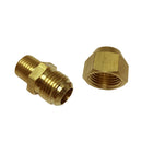 Brass 1/4" Male Adapter Connector Thread Fittings Tube with Flaring Ãâ€ 10mm