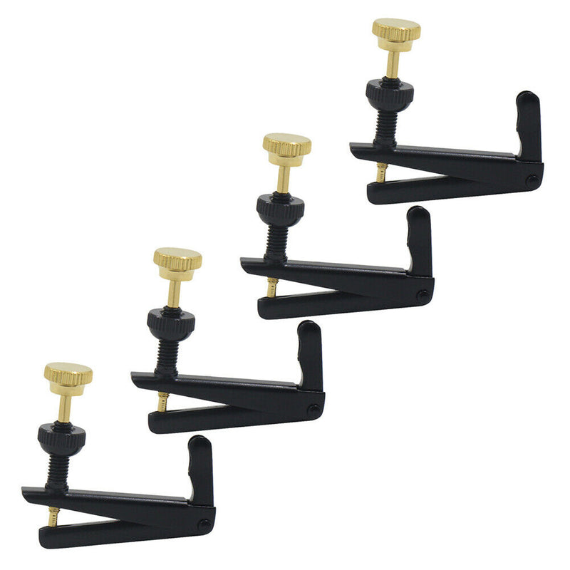 4pcs 4/4 3/4 Copper Violin Fine Tuners Adjuster Strings Hooks Violin Parts A
