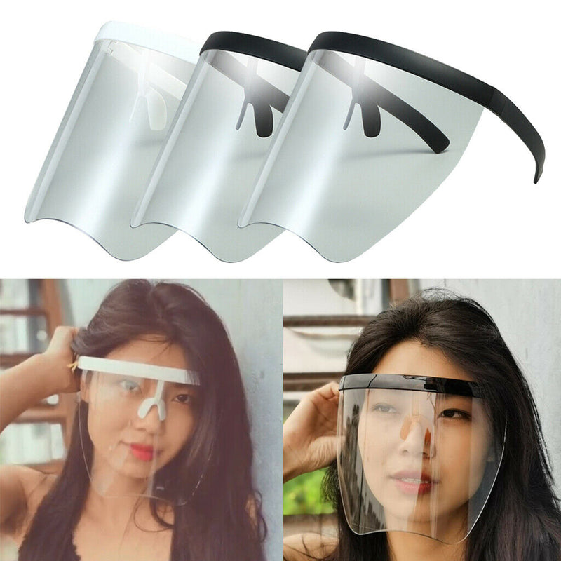 3PCS Safety Full Face  Clear Reusable Washable Protective Anti-fog