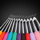 12Pcs Ergonomic Crochet Hooks Set Soft Needles Crafts Sewing Knitting Hooks  Z