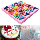 Flag Shape 26 English Letters Silicone Mold Chocolate Fondant Cake Decoratin Hn