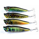 4X Colorful 9.5cm/12g Fishing Lure Mini Fish Lure Trout Bass Crank Bait Tac C2F2