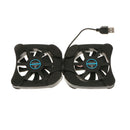 USB Mini Folding 2 Fan Laptop Notebook Cooling Cooler Pad Stand