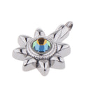 Crystal Sunflower Pendant Keepsake Urns Memorial Jewelry For Pet/Human Ashes