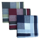 12pcs Plaid Handkerchiefs Classic Soft Hanky  Square Formal Kerchief 16''