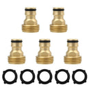 Male Brass Garden Hose Quick Connector 3/4 Inch Water Thread Hose Fitting NoY5R2