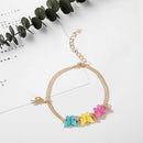 Colorful Butterfly Bracelet Korean Retro Women Charming Hand Chain Jewelry