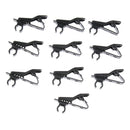 10 Pieces Microphone Lapel Tie Lavalier Mic Metal Clip Holder 6.35mm