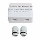 Roof Solar Panel Cable Entry Gland Double Cable Gland Box For Caravan Boat White