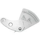 Fan Shaped Welding Gauge Angle Height Test Ruler Welding Inspection Gauge