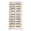 10 Pairs Makeup Handmade Natural Long False Eyelashes Eye Lashes 1.2cm E2U3