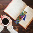 DIY Flower Special Shaped Diamond Painting Leather Tassel Bookmark Gifts