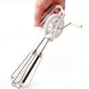 Rotary Manual Hand Whisk Egg Beater Mixer Blender Stainless Steel Kitchen T