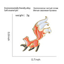 Cute Cartoon Animal Brooch Fox Enamel Badge Clothes Lapel Pins Jewelry Gift A