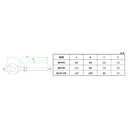 M8 X 80mm 316 Stainless Steel Eyebolts Thread Eye Screws