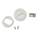 2x 2" Nylon Round Flush Pull Hatch Latch Slam Latch for RV Marine Boat White
