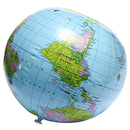 16'' Inflatable World Globe Earth Map Teaching Geography Map Beach Ball goo R8K9