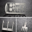 22 in1 Multi Tool Card survival Wallet sized Camping Hiking Emergency Kit  Gear