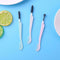 Double Head Eyebrow Fashion Brush Comb Wheat Straw Handle Eye Brows Makeup Tools