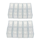 20pcs Clear Chair Leg Caps Tips Furniture Pads for Bar Stool Patio Chair