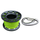 Alloy Scuba Diving Finger Reel Spool with Bolt Snap&10m Fiber Line gray