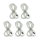Replacement Jump Rope Cord Skipping Speed Rope Cable with End Caps White