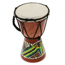Professional African Djembe Drum Bongo Wooden Colorful Musical Instrument x1