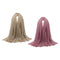 2PCS Women's Stylish Long Scarf Plain Hijab Shawl