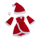 4pcs Tube Top Dress Hat Suit for 1/3 BJD Night Lolita Christmas Accessories
